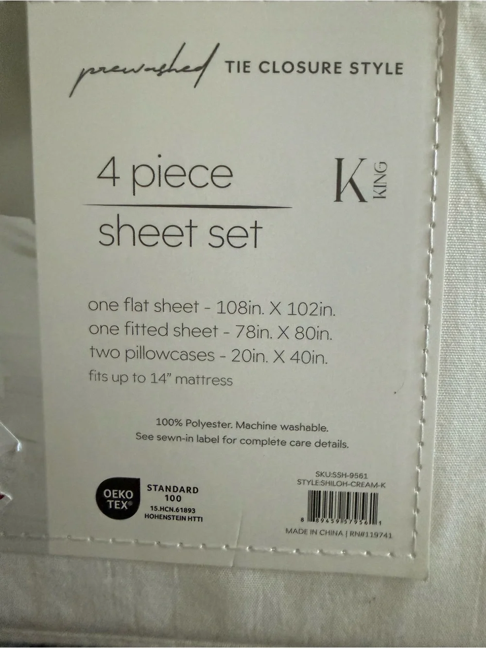 Treasured Home King Sheet Set - Super Soft White