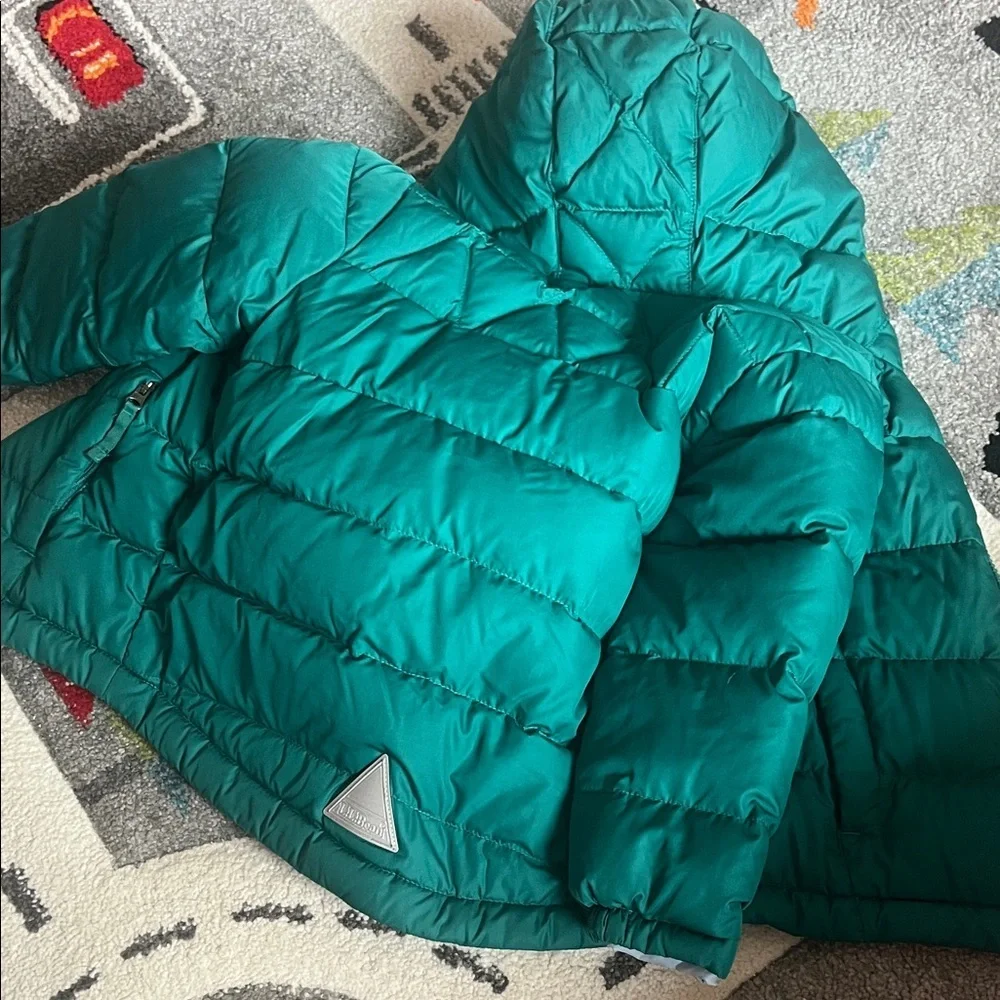 L.L. Bean Kids Teal Puffer Coat 3T