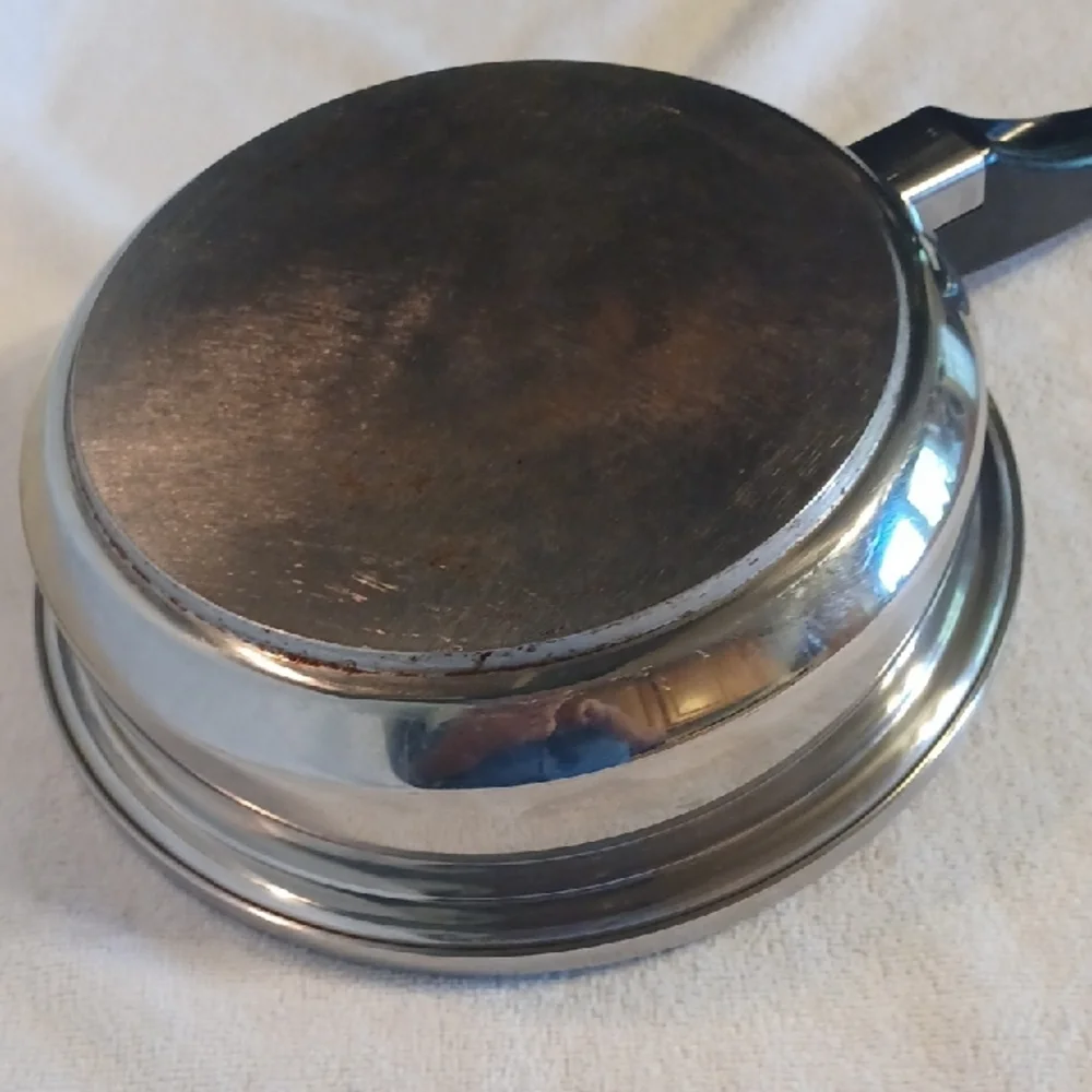 Premium Stainless Steel Saucepan with Black Handle, Luster Craft 8 Inch