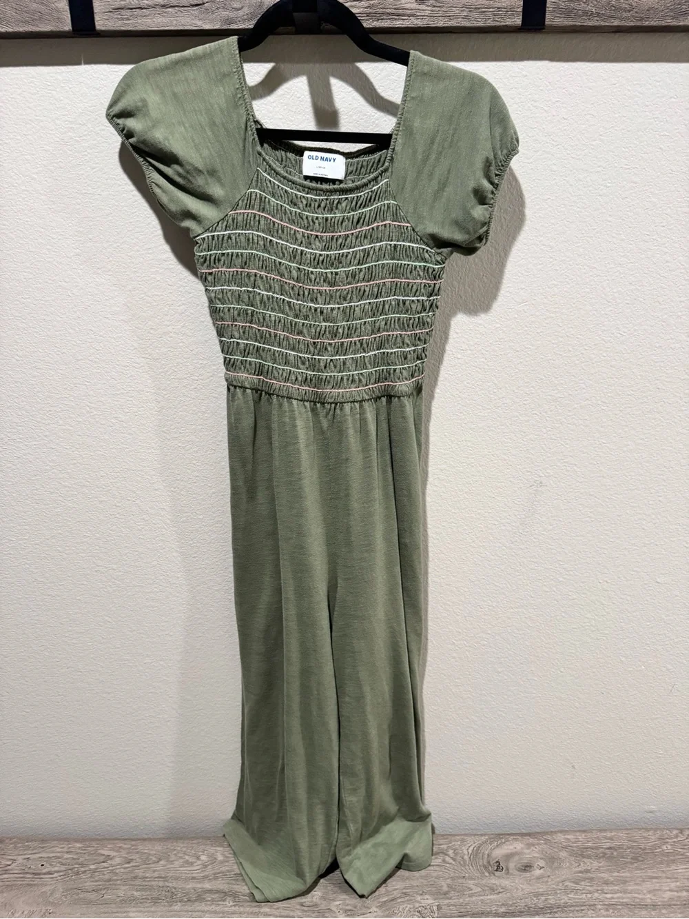 Girls Old Navy Olive Green Jumpsuit