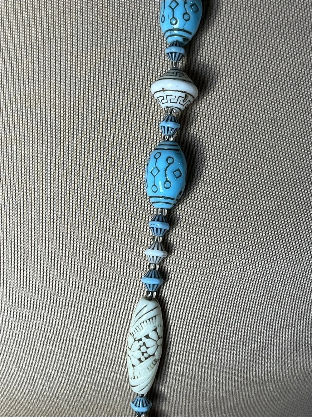 Vintage Attributed Neiger Brothers Czech Glass Beaded Necklace 1920's