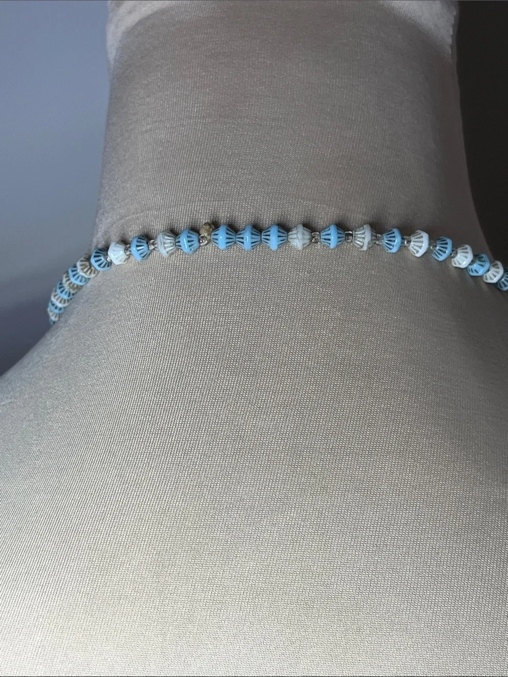 Vintage Attributed Neiger Brothers Czech Glass Beaded Necklace 1920's
