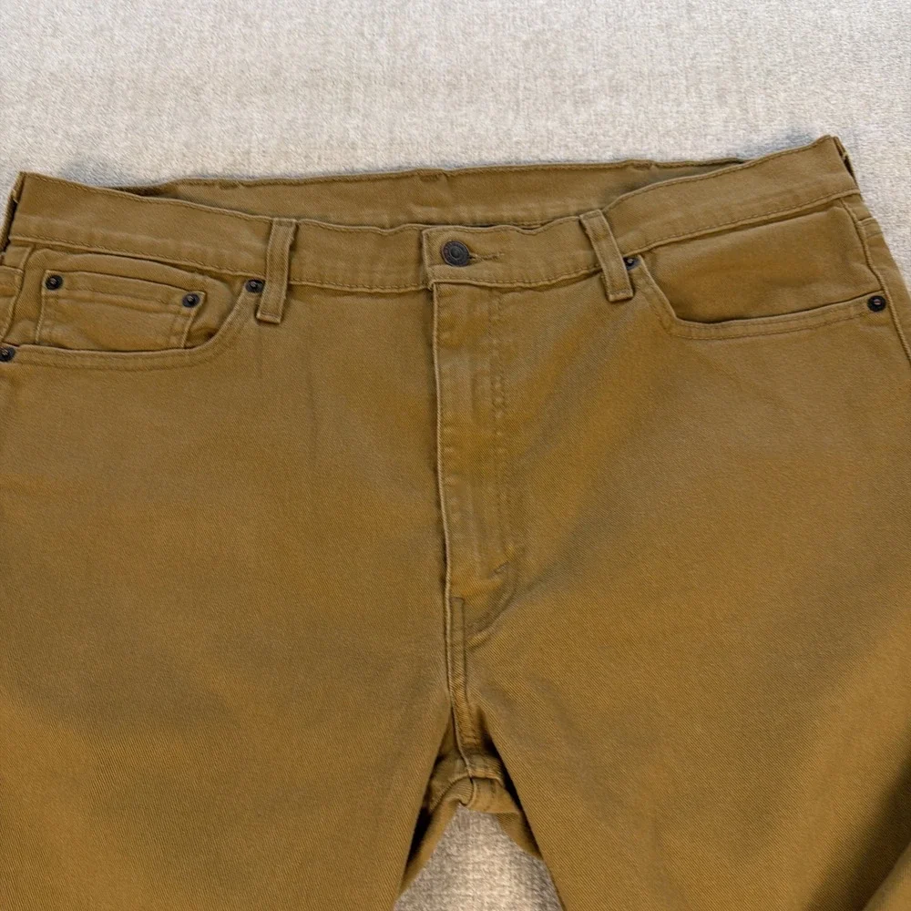 Levi's Jeans 513 Men Size 38x30 Straight Leg Brown Stretch Denim Classic