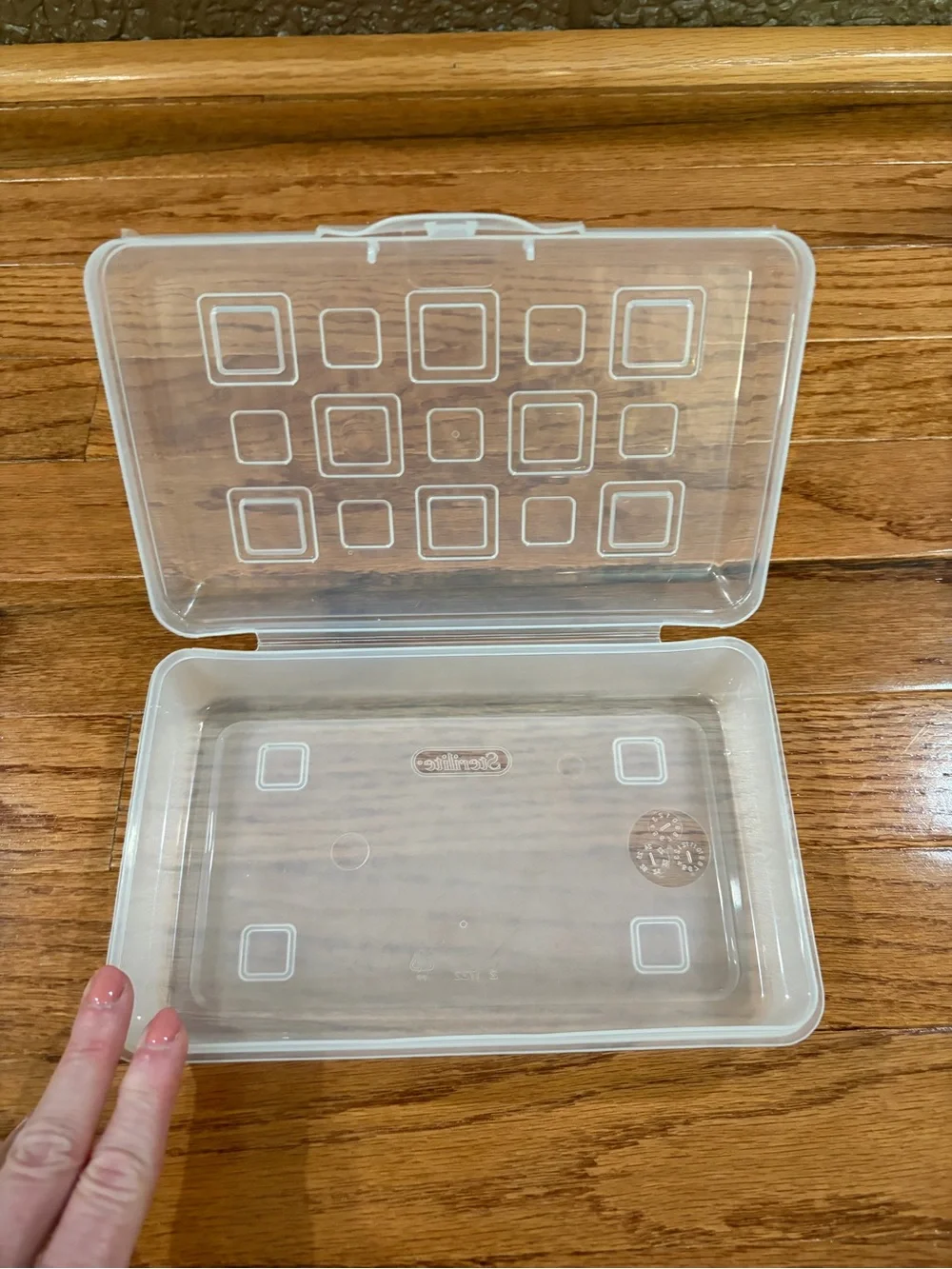 Sterilite Clear Plastic Organizer Box - Compact Storage