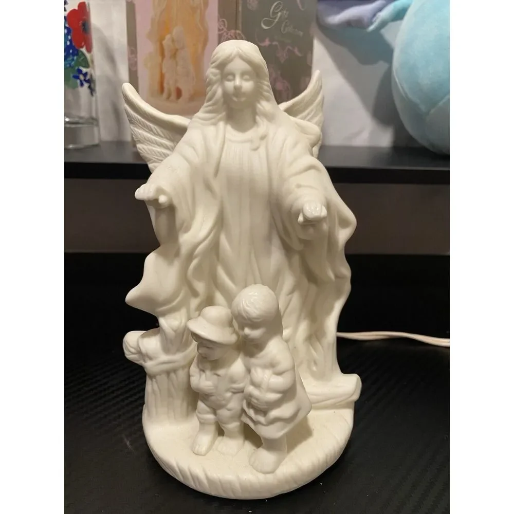 Vintage 1999Gift Collection By Lincolnshire Porcelain Guardian Angel Night Light