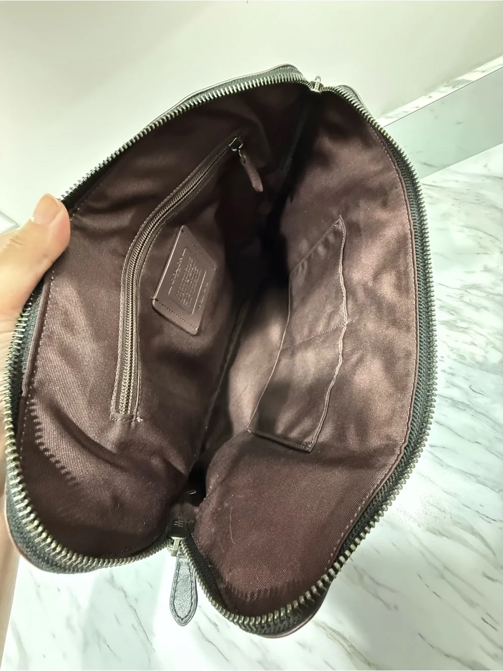 Coach sleek structured
