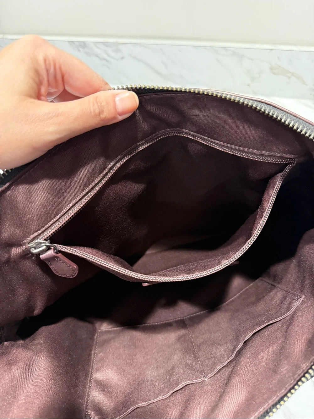 Coach sleek structured