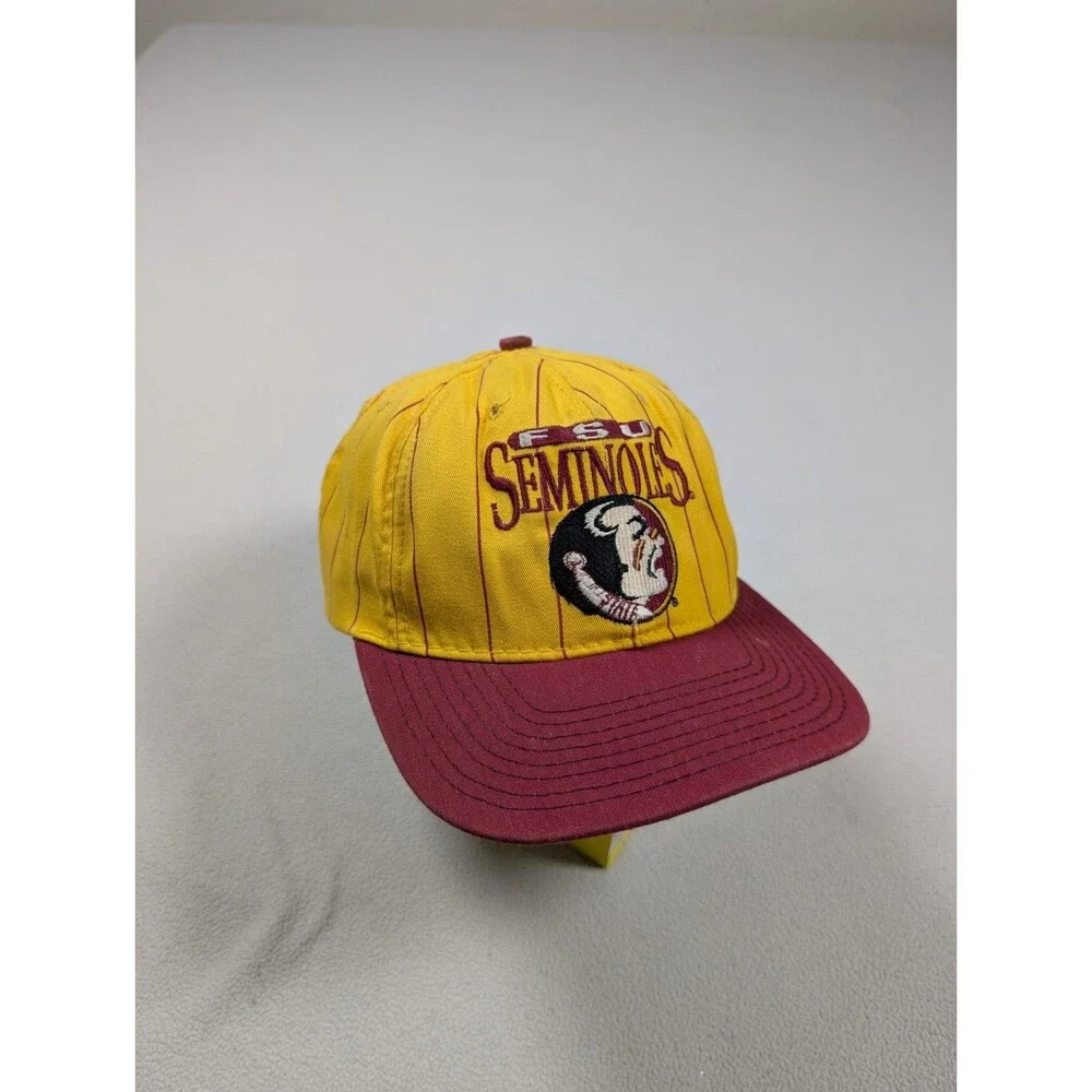 Vintage 1984 The Game FSU Seminoles Pinstripe Snapback Hat Florida State NCAA