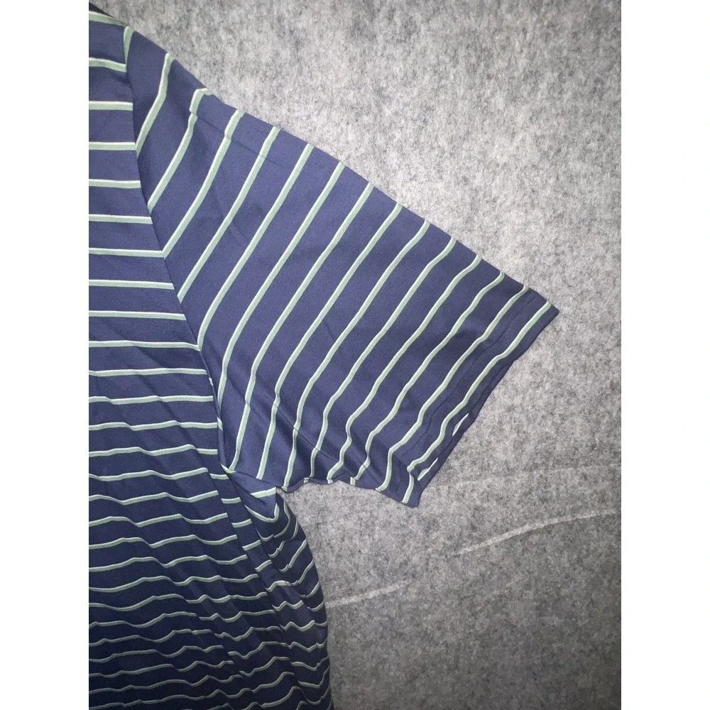 Ralph‎ Lauren Shirt Men's 2XL Purple Polo Golf Performance Striped Pima Cotton