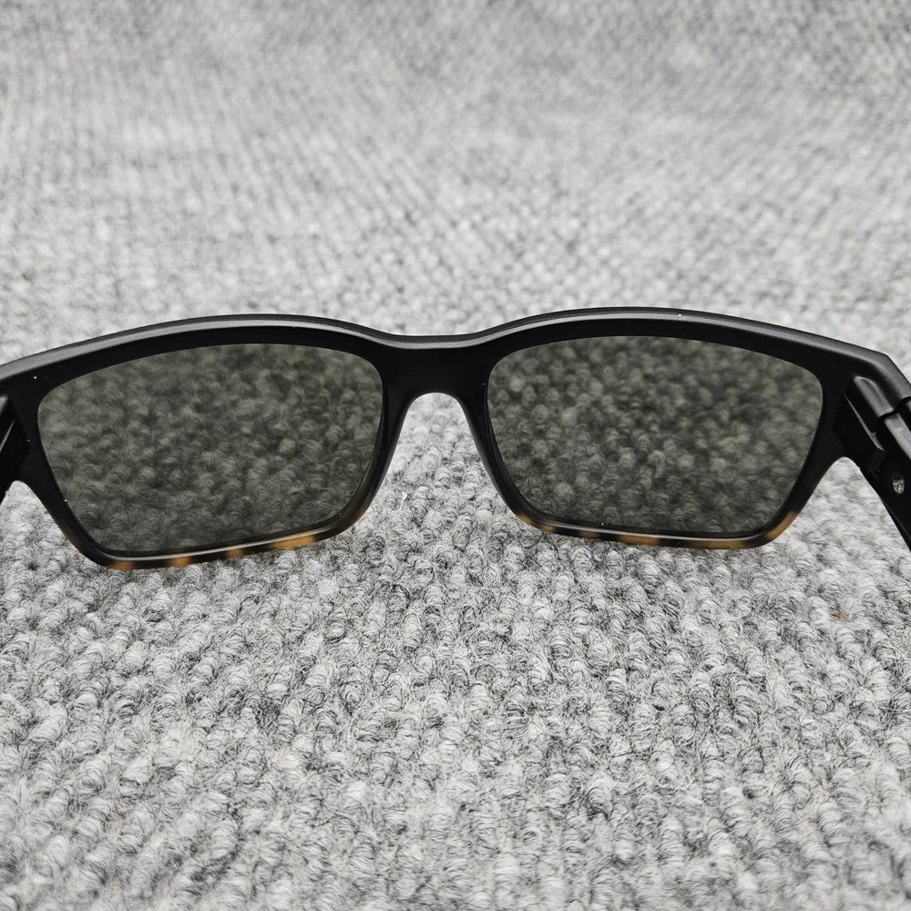 Madson Mens Black Sunglasses Classico Polarized Matte Tortoise Wayfarer Shades
