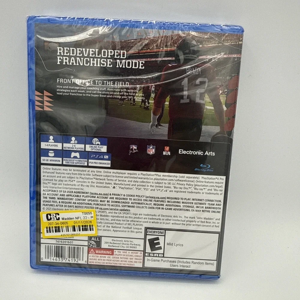 🏈Madden NFL 22 MVP Edition Ps4 New Sealed