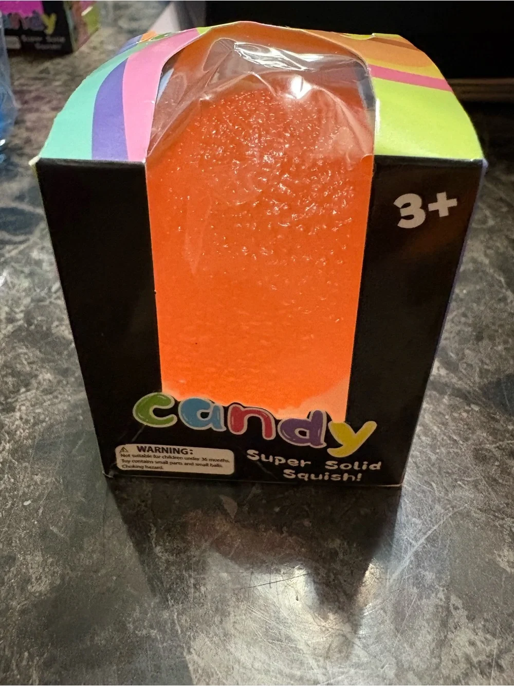 Candy Super Solid Squishi Orange Party Stress Toy - Candy Brand