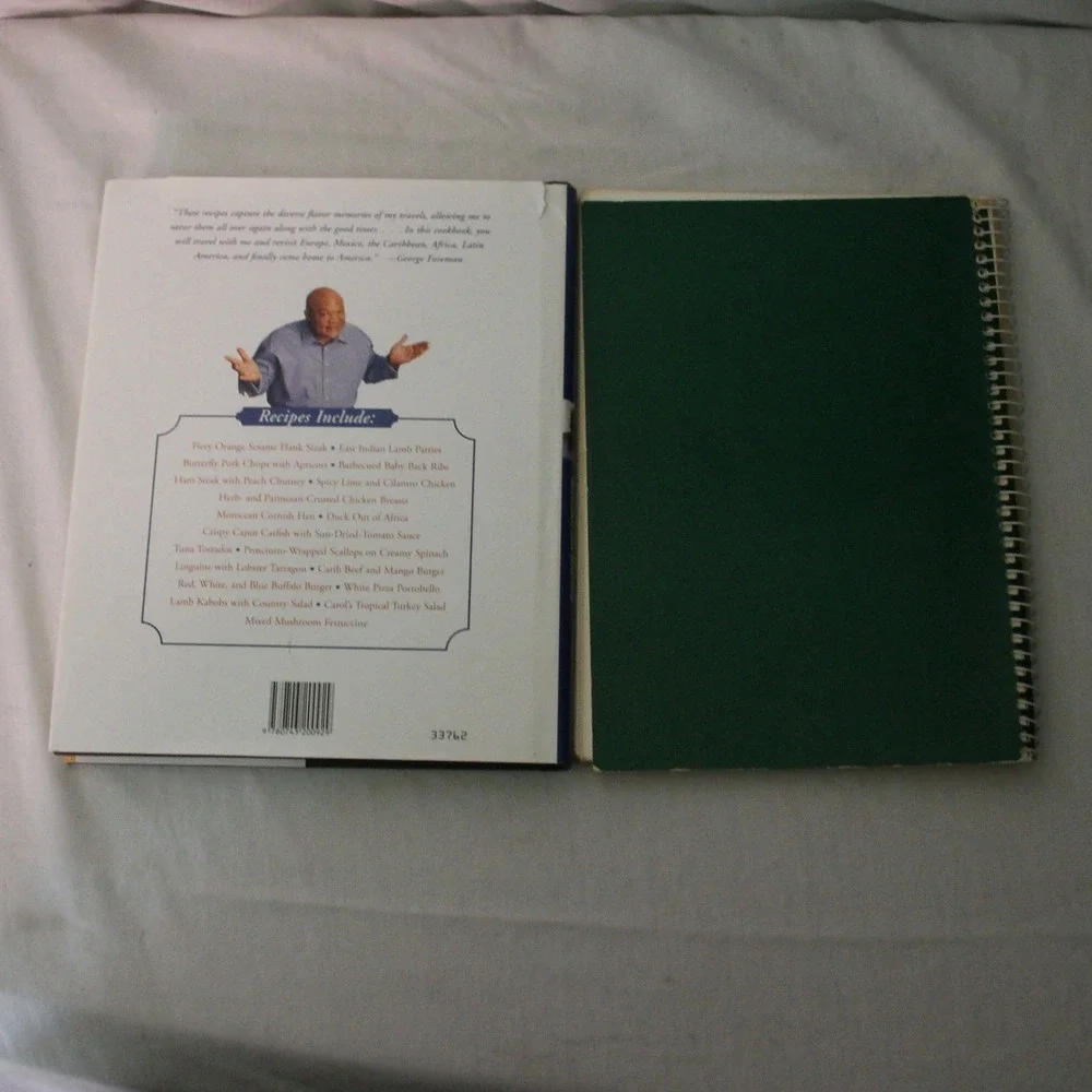 George Foreman two cookbooks