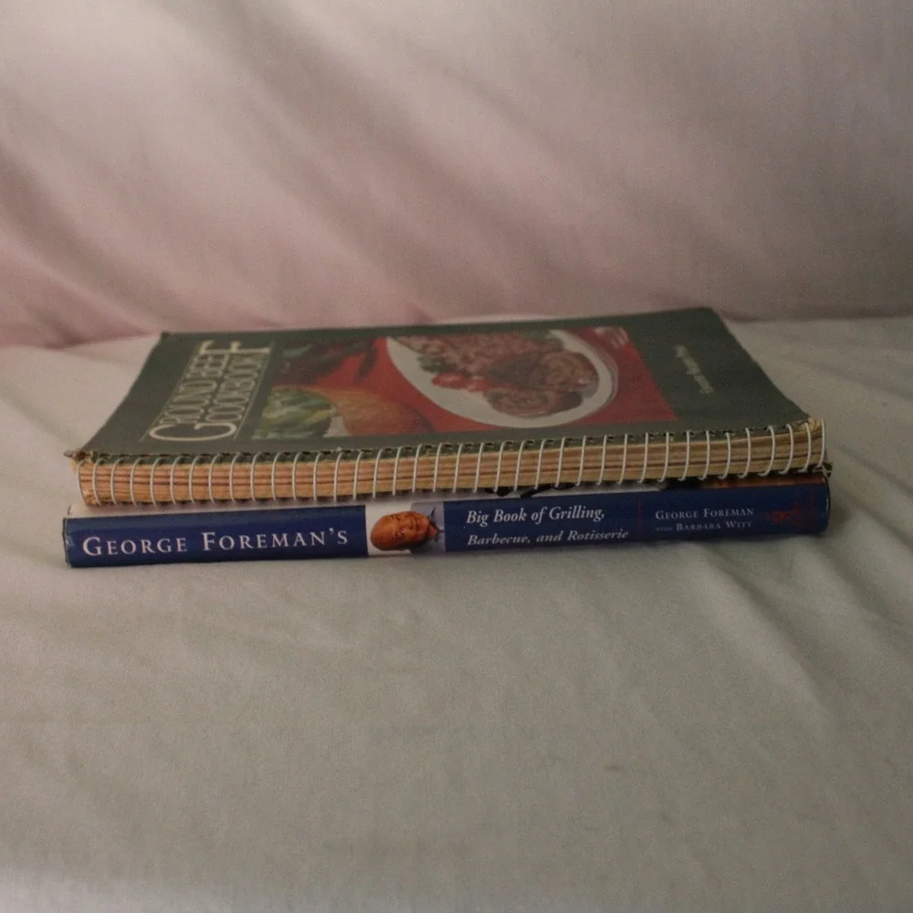George Foreman two cookbooks