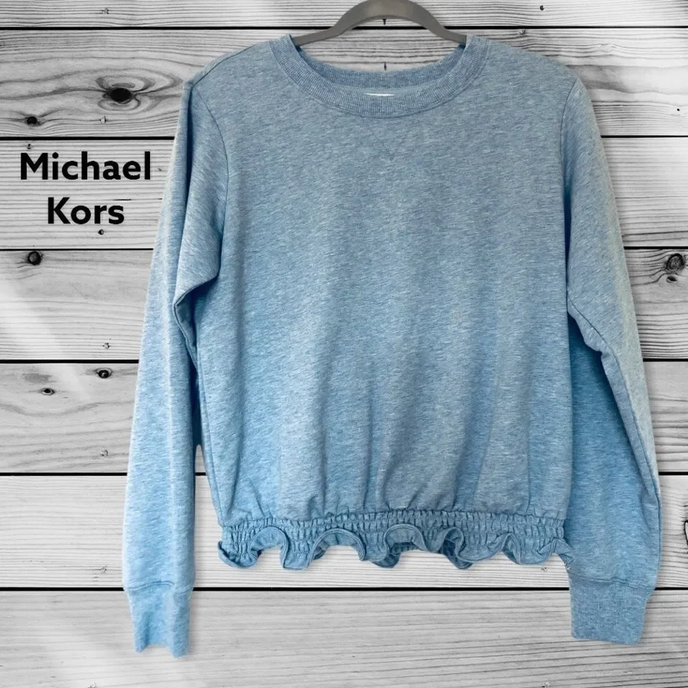 ‎NWT: Michael Kors Ruffle Bottom Sweatshirt