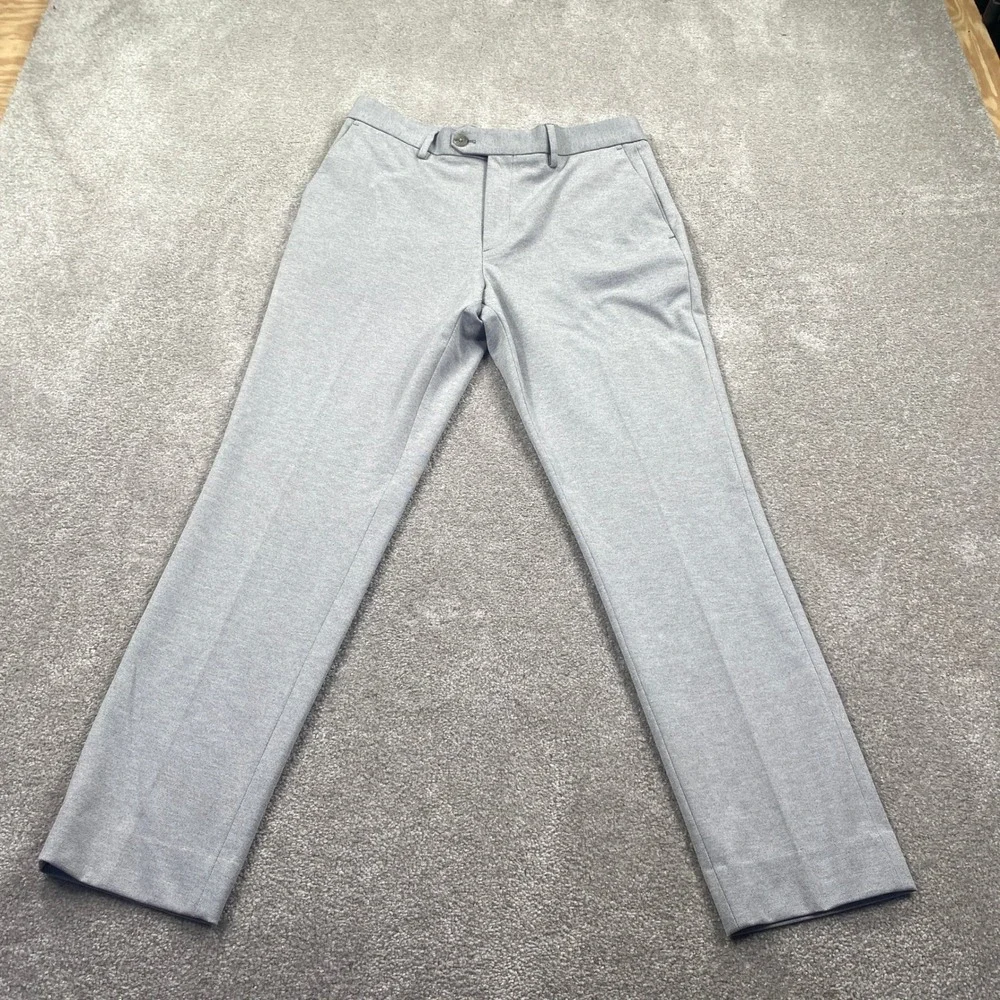Banana Republic Dress Pants Mens 31x32 Grey Tailored Fit Stretch Trousers