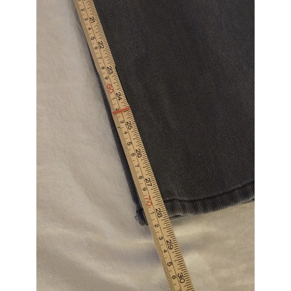 LL Bean Mens‎ 35x29 Denim Jeans Faded Black Classic Fit Straight Leg