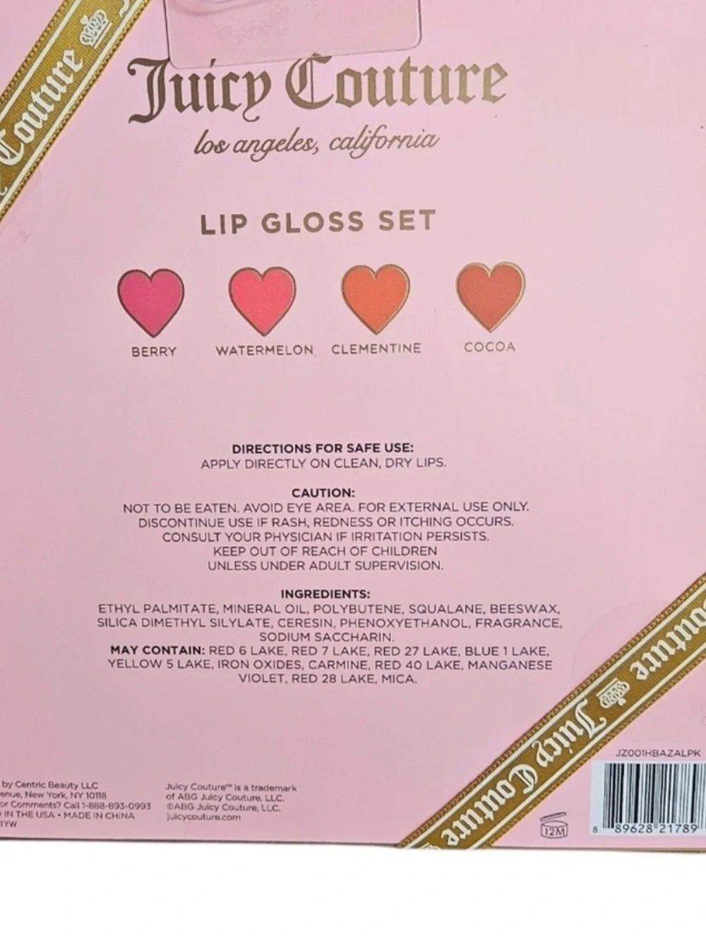 Juicy Couture lightweight coordinated lip