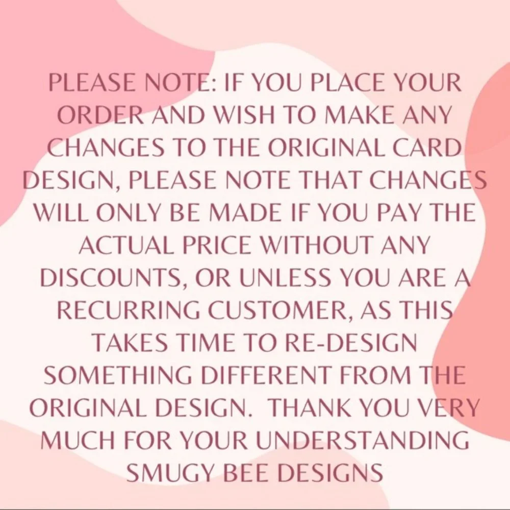 300 qty Elegant Floral Packaging Insert Business Card