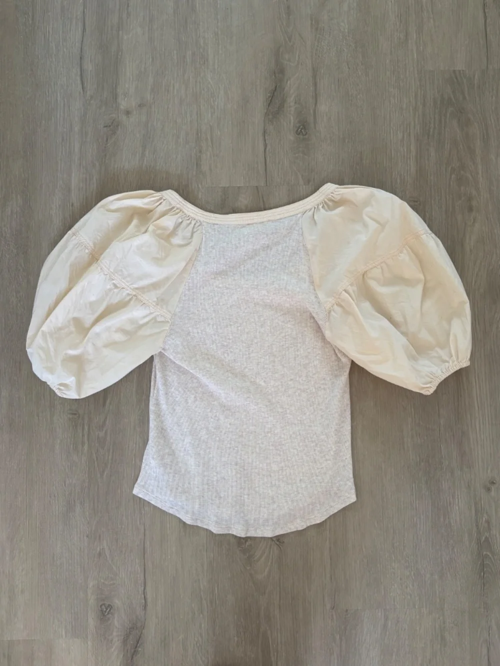 Ulla Johnson Cream Puff Sleeve Crop