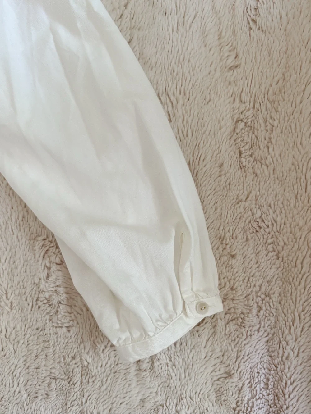 Madewell Puff Sleeve Peplum Wrap Top Pure White NWT Medium