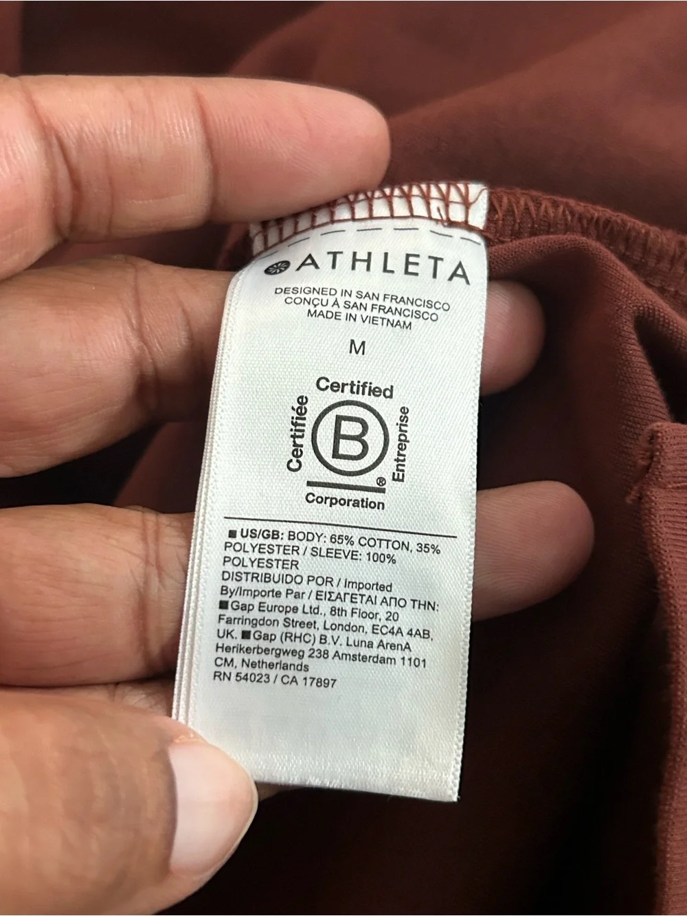 Athleta length armpit