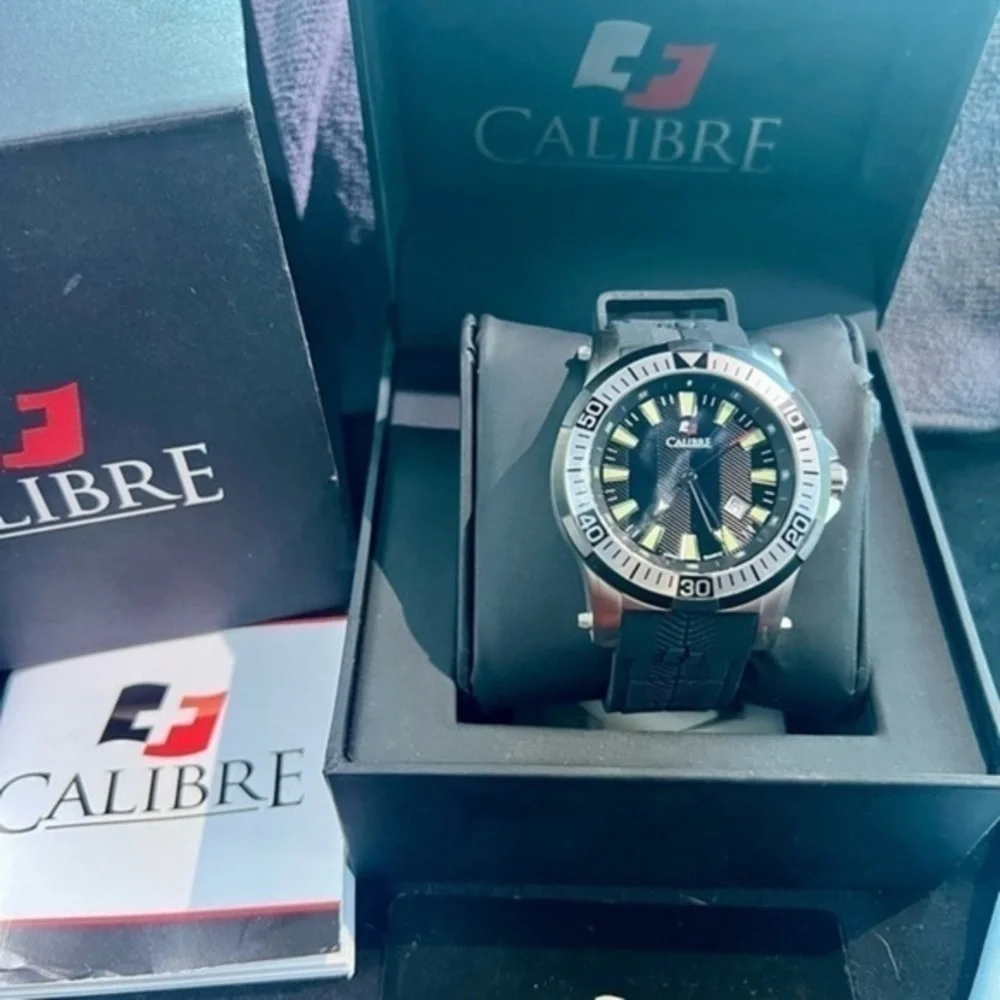 Calibre Hawk OPS Date Luminous Designer Sport Men’s Watch