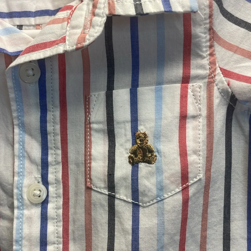 Baby‎ GAP Kids Multicolor Striped Button Down Shirt