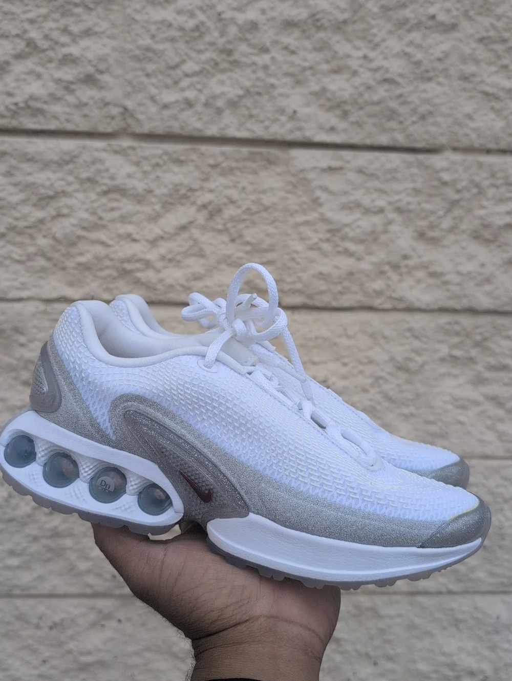Nike Air Max DN Silver Glitter Women's Size 7 Shoes NWOB