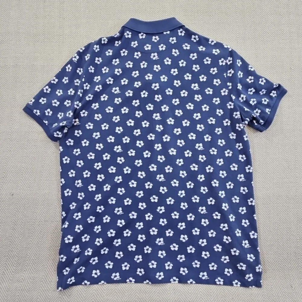 Polo‎ Ralph Lauren Classic Fit PRL Polo Shirt Men's Medium Blue Floral EUC LN