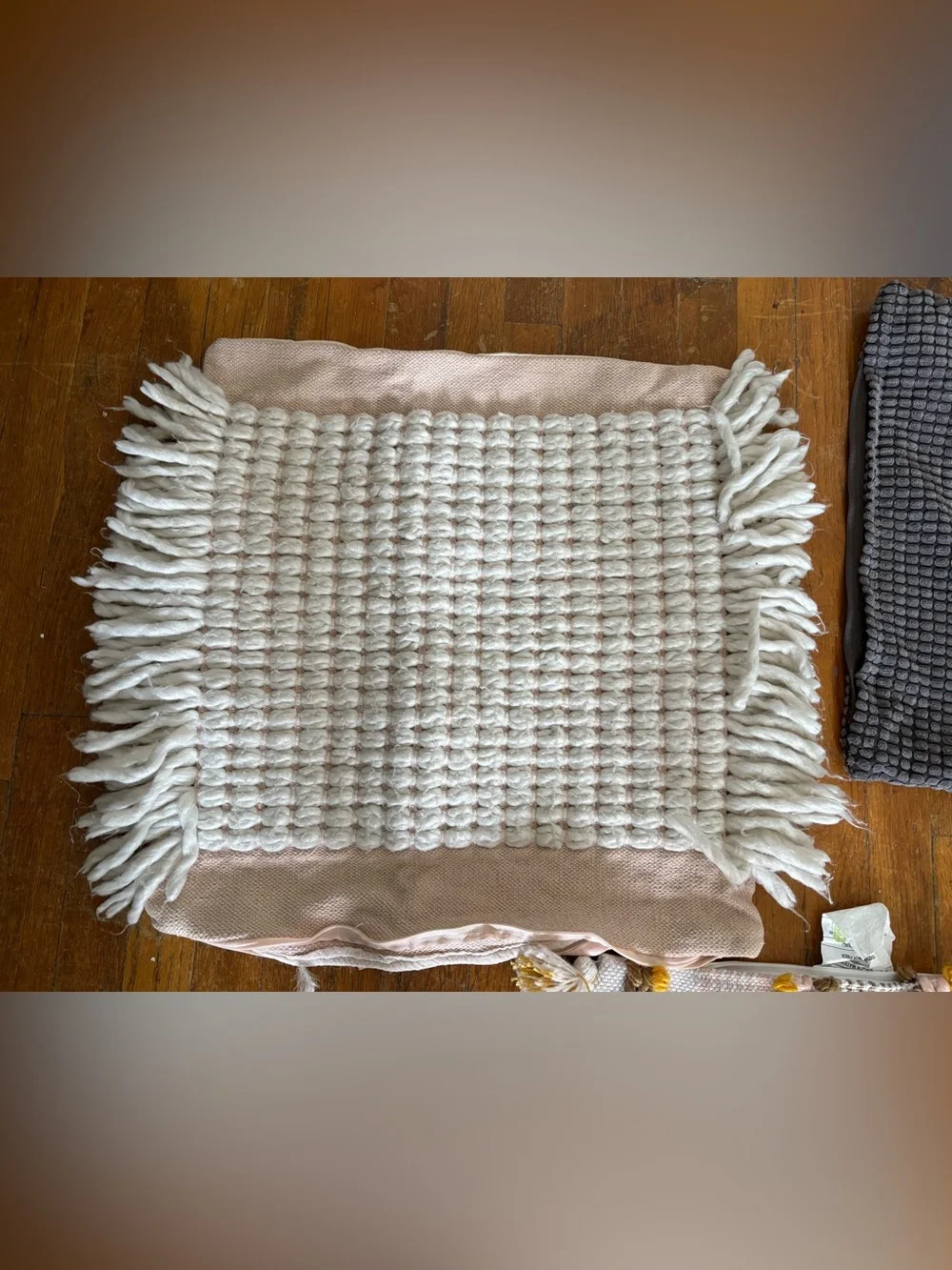 Five Mixed Throw Pillow Covers - Neutral, Rust & Textured Styles