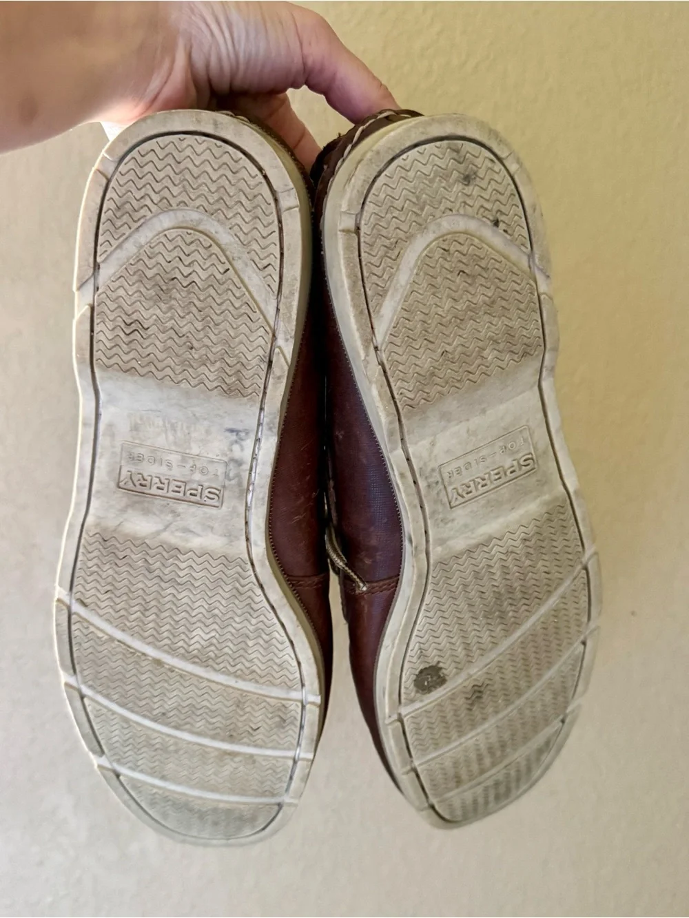 Sperry Brown Leather Moccasin-Style Men’s Boat Shoes
