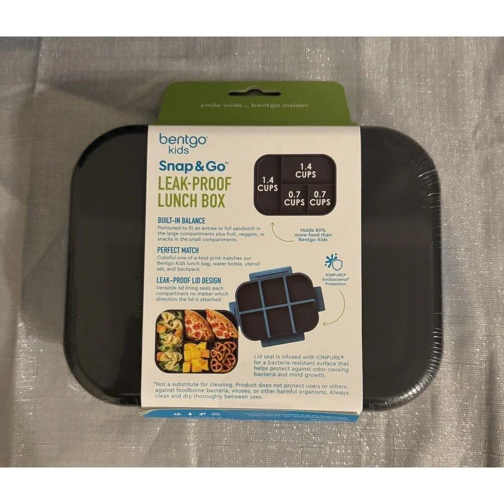 Bentgo Kids 3-Piece Lunch Set, Water Bottle, Lunch box, Insulated Lunch Bag.