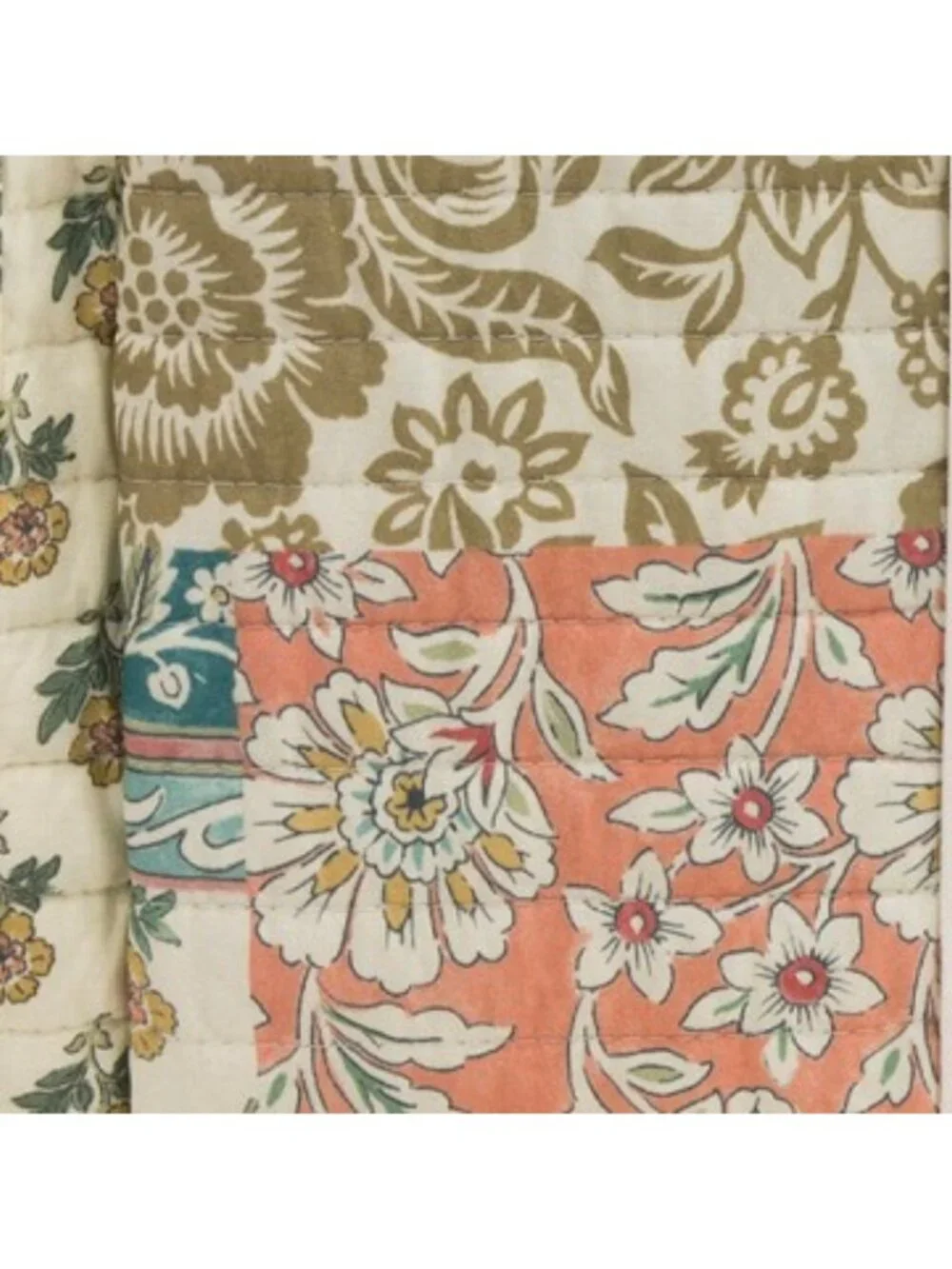 RACHEL ZOE 3pc Cotton Patchwork Quilt Set