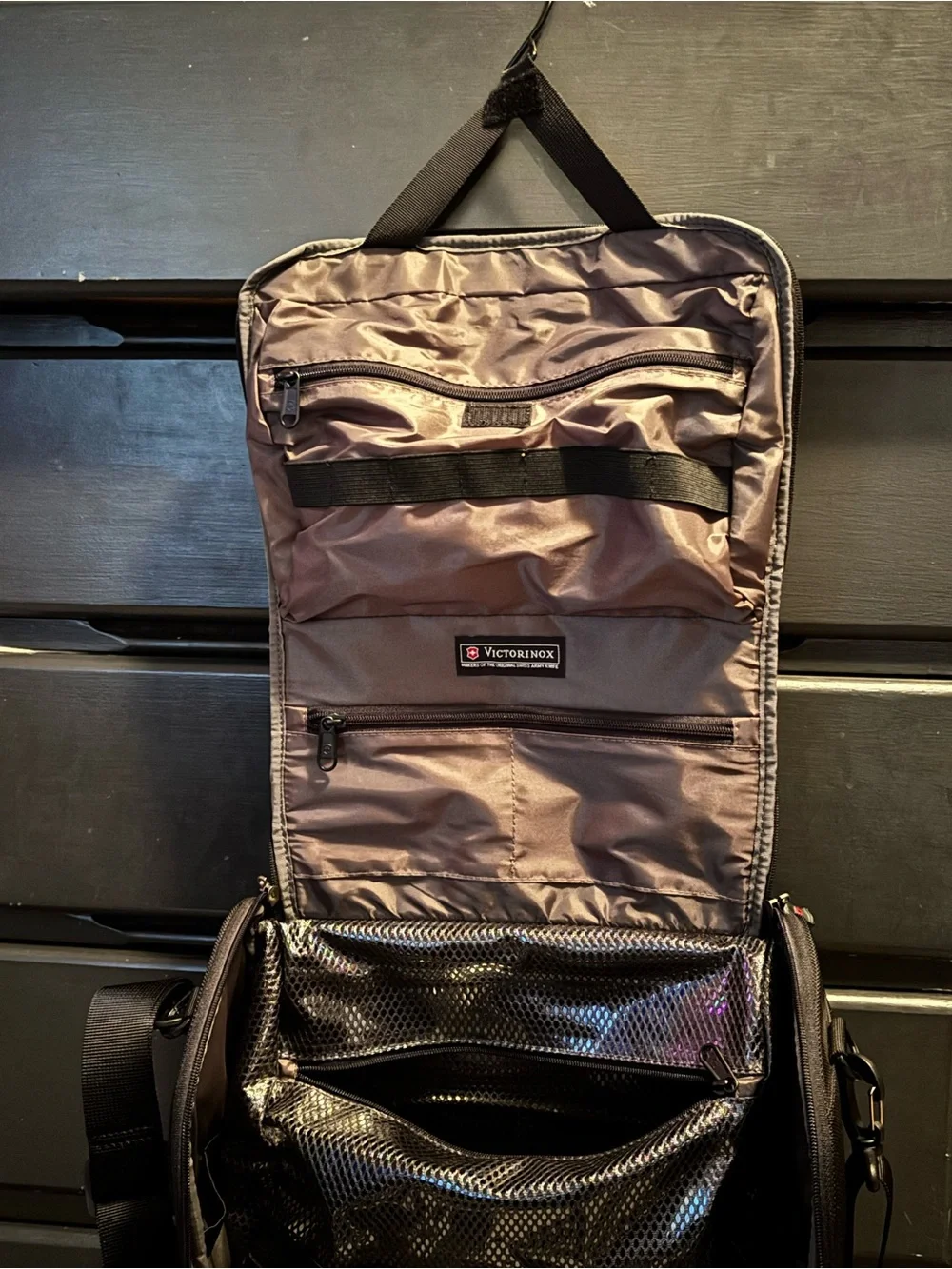 Victorinox Red and Black Crossbody Messenger Bag