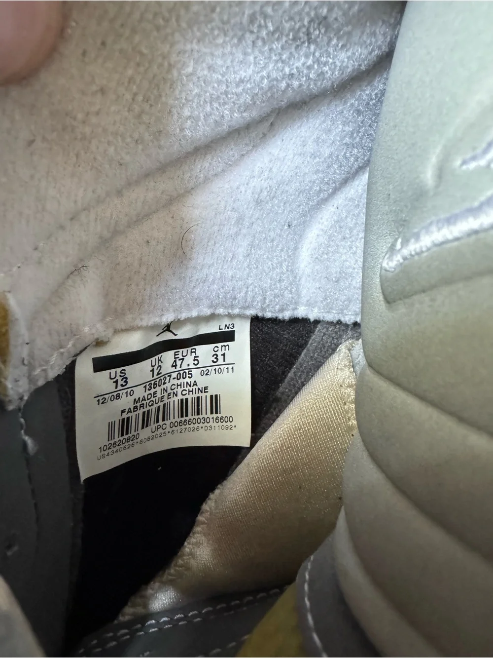 Jordan retro “wolf