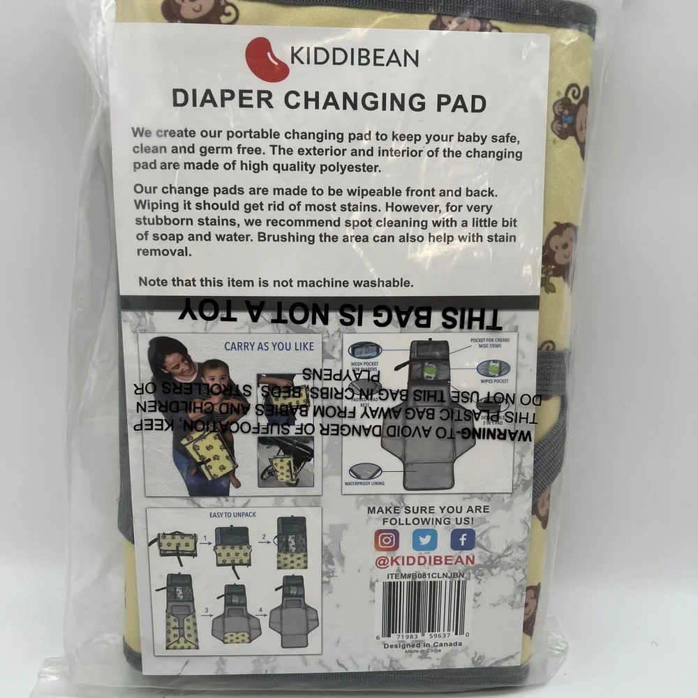Kiddibean portable diaper