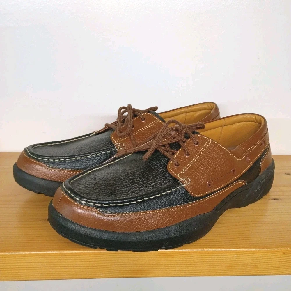 Dr. Comfort Patrick 8560 Men Therapeutic Leather Boat‎ Shoes Size 15 M Comfort
