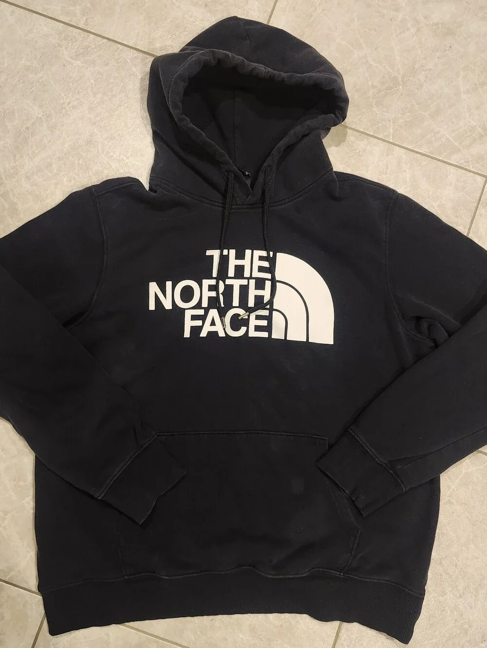 THE NORTH FACE Men’s Fleece Hoodie Pullover Sweatshirt Large Black long sleeve