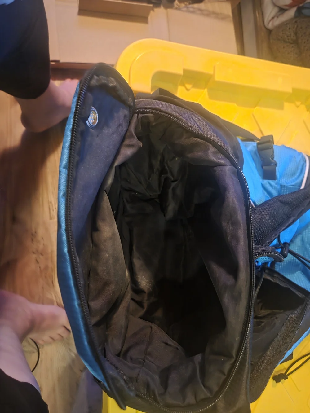 Blue Baseball/Softball Backpack with Front Bungee Cord