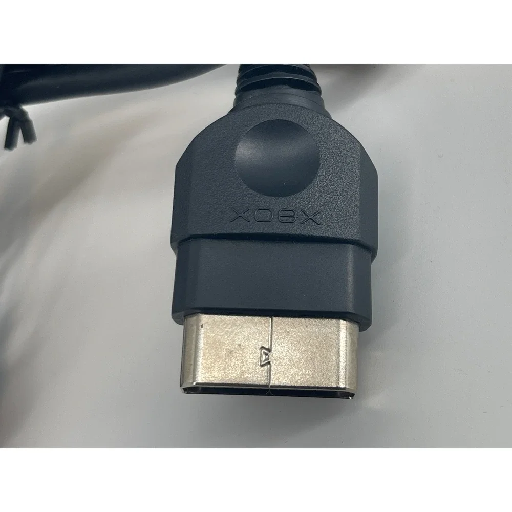 Microsoft Xbox AV Cable OS Black Excellent OEM Composite RCA Video Audio