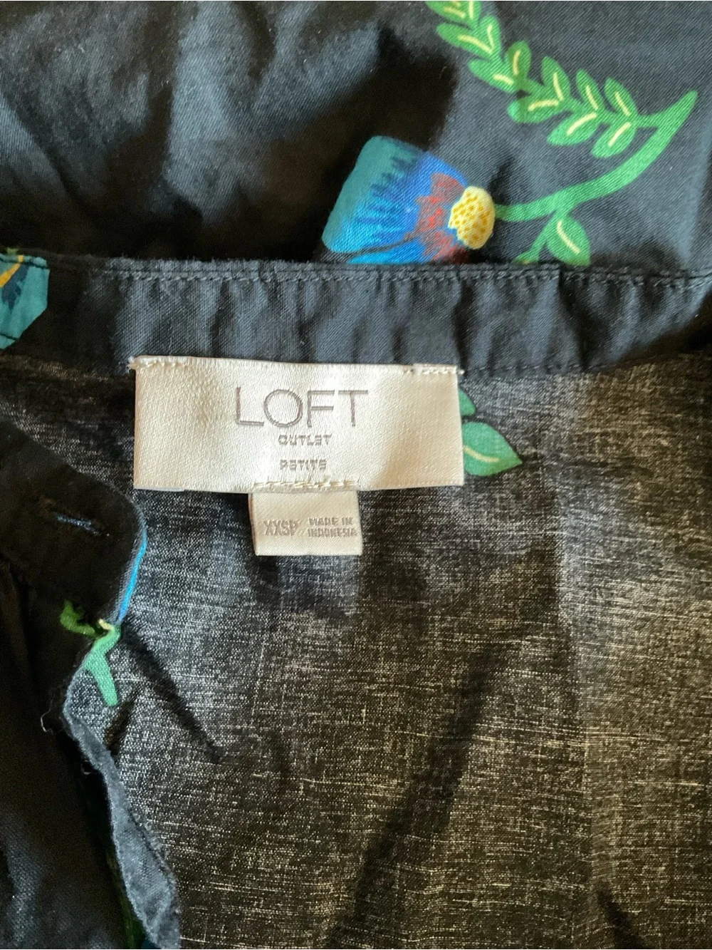 LOFT black blouse