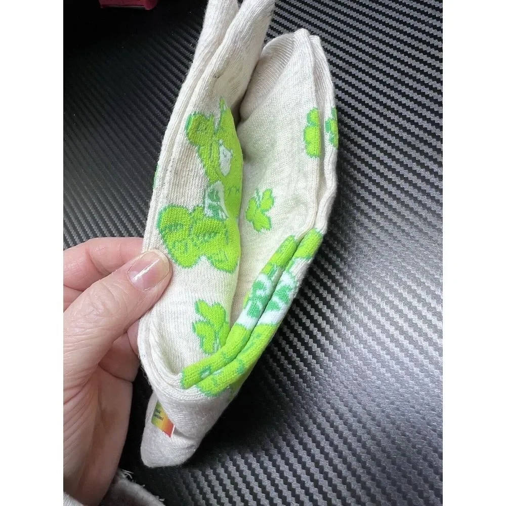 ST‎ PATRICK DAY CARE BEARS Good Luck Bear Women's SOCKS Green Size 4-10