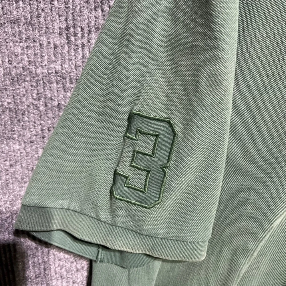 Polo Ralph Lauren Polo Shirt Mens 4XB Green Big Pony Short Sleeve Cotton Mesh