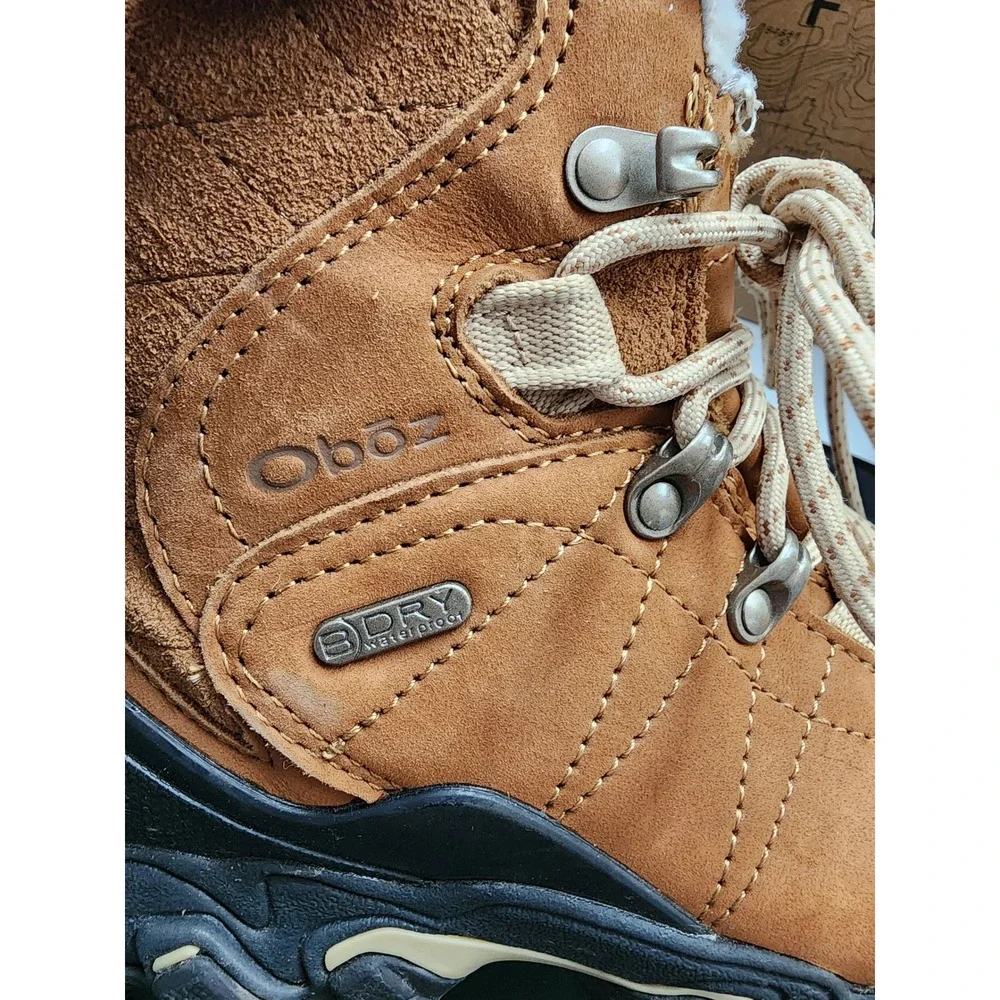 Oboz Bridger 7‎ Insulated B-DRY Waterproof Winter Hiking Boots Chipmunk Brown 7