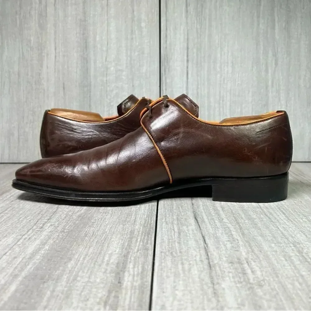 Mezlan burgundy orange