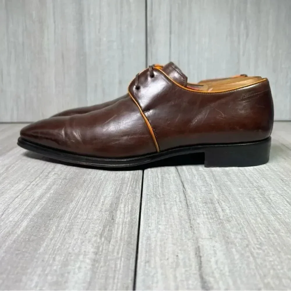 Mezlan burgundy orange