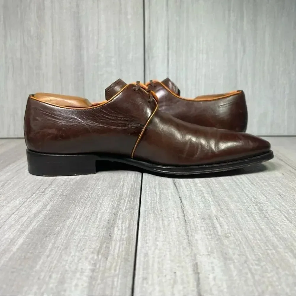 Mezlan burgundy orange