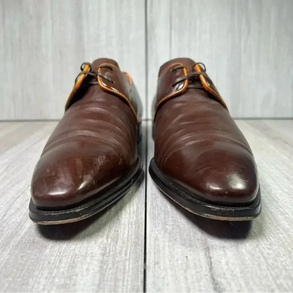 Mezlan burgundy orange