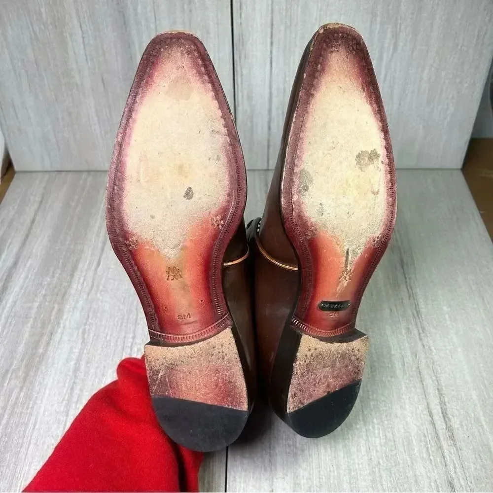 Mezlan burgundy orange